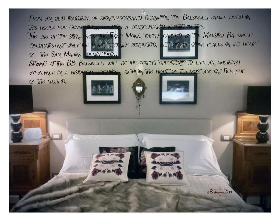 B&B Balsimelli12 ซานมารีโน ภายนอก รูปภาพ